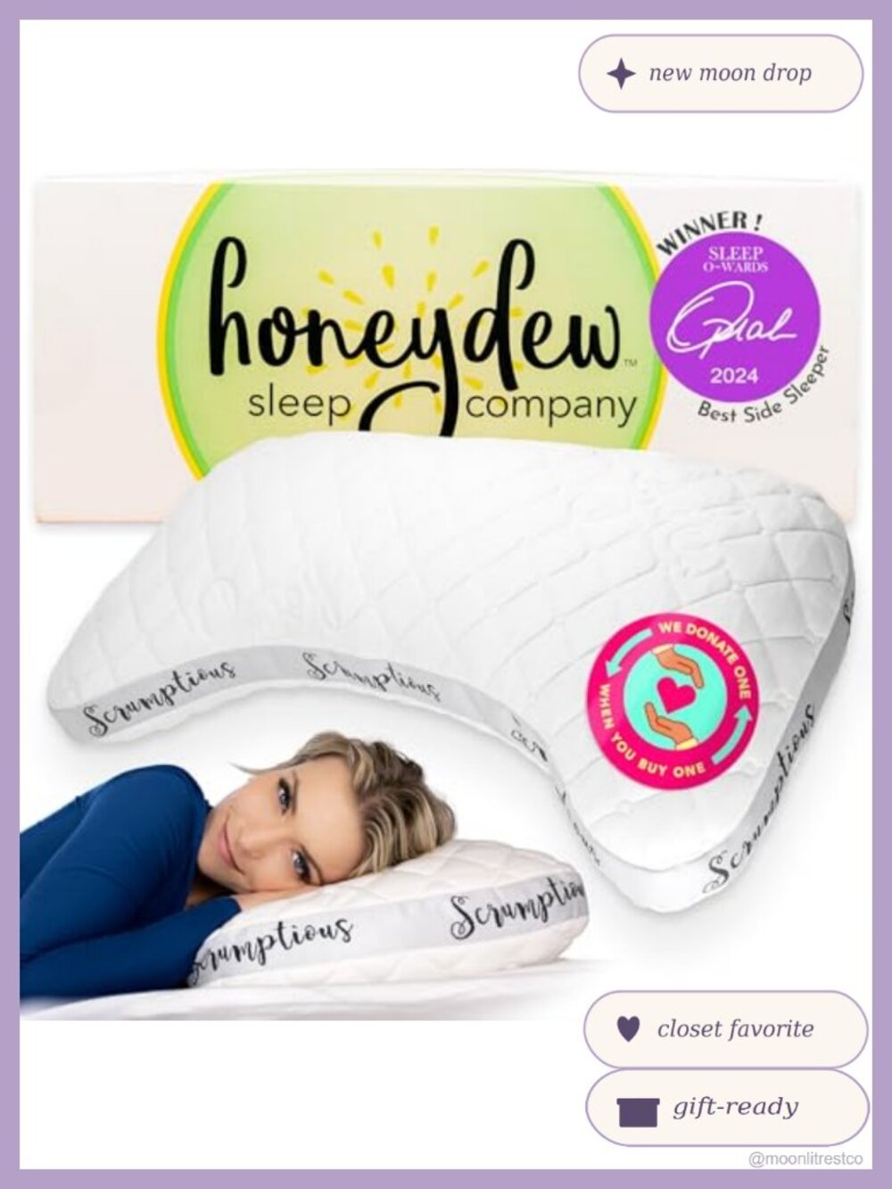 Luxury Adjustable Neck Support Side Sleeper Pillow Queen Made in USA